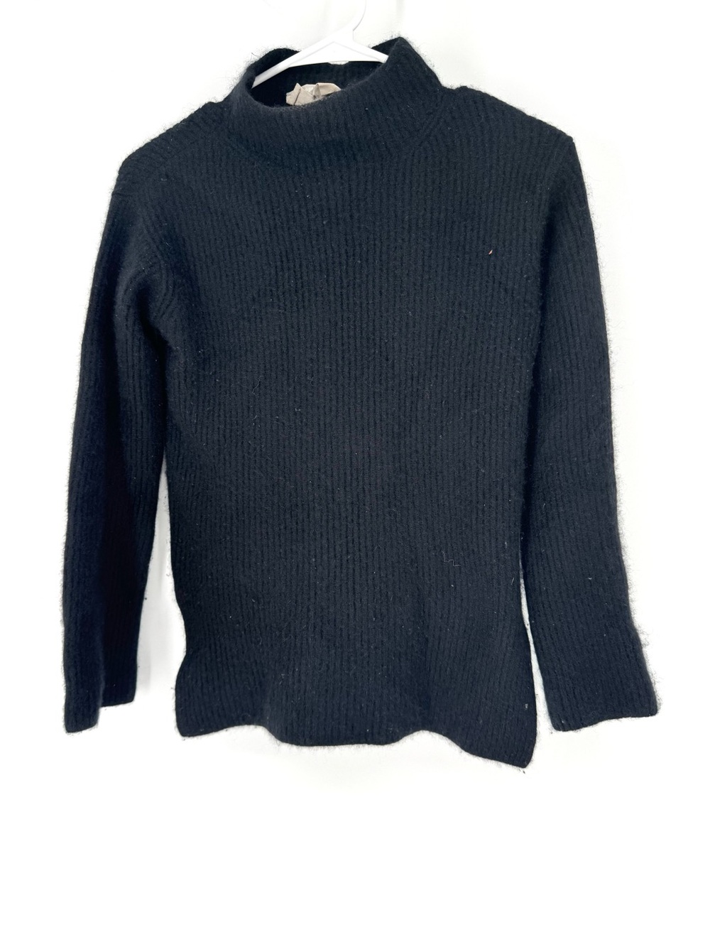Everlane Black 100% cashmere Ribbed Turtleneck Sweater